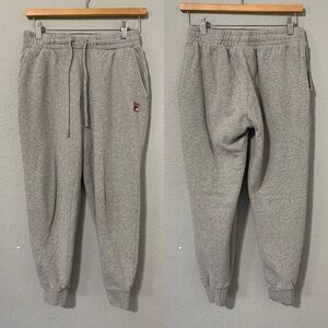 FILA Boys Gray Activewear Sweatpants Joggers with Embroidered Logo Size S